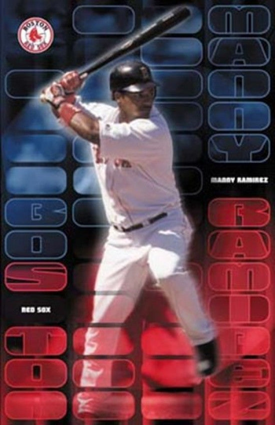 Manny Ramirez Rolled Poster Print - 22x34