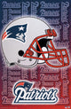 New England Patriots Helmet Poster Print - 22x34