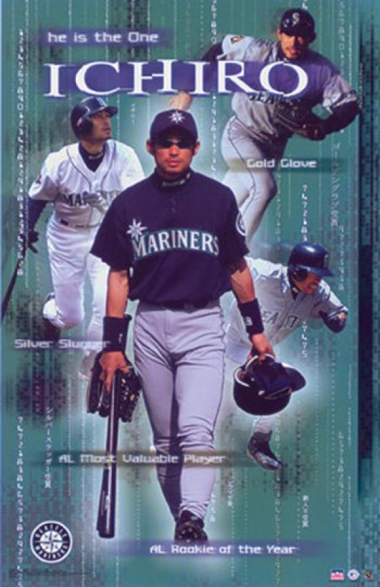 Ichiro - The One Poster Print showcasing baseball legend Ichiro Suzuki