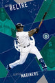 Adrian Beltre Seattle Mariners poster print showcasing baseball legend.