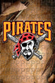 Pittsburgh Pirates Logo Poster Print in vibrant colors, 24x36