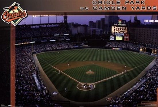 Oriole Park at Camden Yards Poster Print showcasing the iconic baseball stadium.