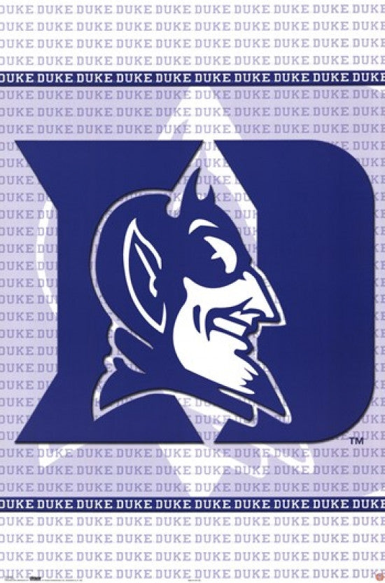 Duke Blue Devils Logo Poster Print - 24x36 Rolled Art