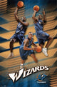 Wizards Collage Poster Print showcasing magical elements and vibrant colors.