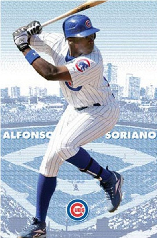 Chicago Cubs Alfonso Soriano Poster Print 24x36