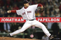 Red Sox Papelbon Poster Print showcasing vibrant colors and dynamic design.