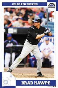 Rockies Brad Hawpe Poster Print - 24x36 inches, vibrant colors