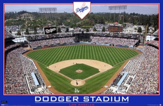 Los Angeles Dodgers Dodger Stadium Poster Print