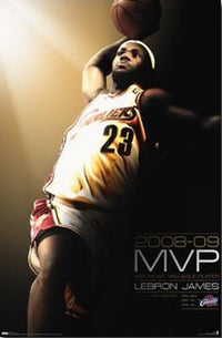 LeBron James 2009 MVP Poster Print showcasing his basketball excellence.