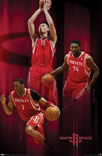 Rockets Group 08 Poster Print showcasing dynamic basketball action.