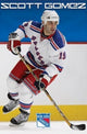 Scott Gomez Rangers Poster Print showcasing hockey action