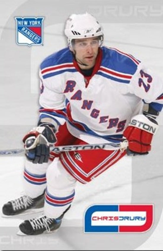 Chris Drury 08 Rangers Poster Print - 24x36