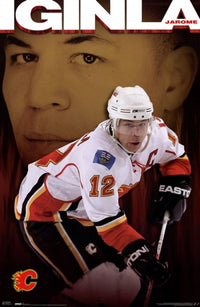 Calgary Flames Jarome Iginla 2009 Poster Print showcasing hockey action.