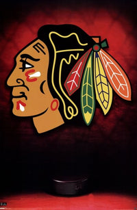 Chicago Blackhawks 2009 Logo Poster Print, showcasing the iconic team logo.