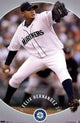 Mariners F Hernandez 10 Poster Print showcasing vibrant colors and sports theme.