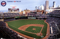 Twins Target Field Poster Print showcasing vibrant baseball venue art.