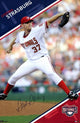Nationals - S Strasburg 10 Poster Print featuring vibrant colors.