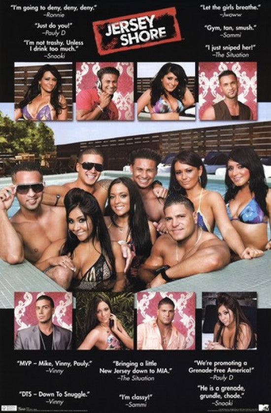 Jersey Shore Quotes Poster Print - Rolled Poster 24x36