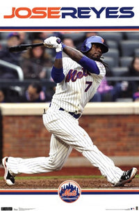 Mets J Reyes Poster Print showcasing vibrant baseball imagery.