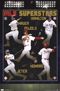 MLB Superstars Poster Print showcasing iconic baseball players