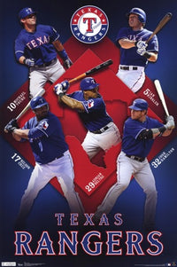 Rangers Collage Poster Print 24x36 showcasing vibrant team imagery.