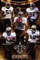 Saints Team 11 Poster Print showcasing team spirit