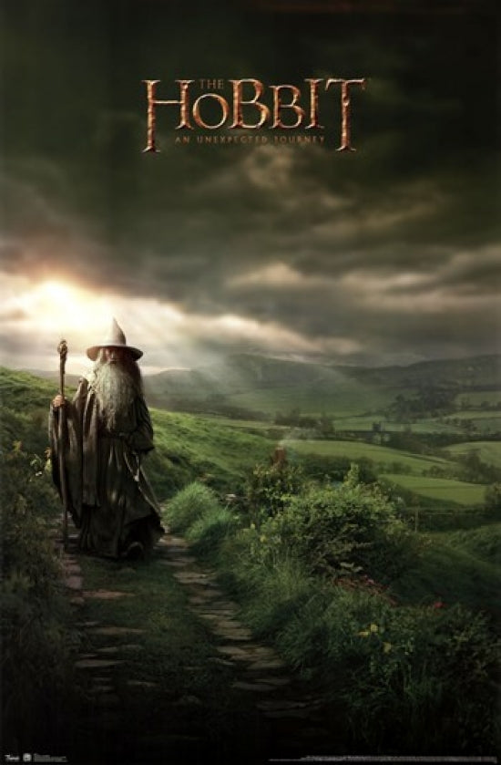 The Hobbit Movie Poster - One Sheet (24x36) featuring vibrant scenes from the epic film.