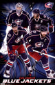 Columbus Blue Jackets 2011 Collage Poster Print showcasing team spirit.