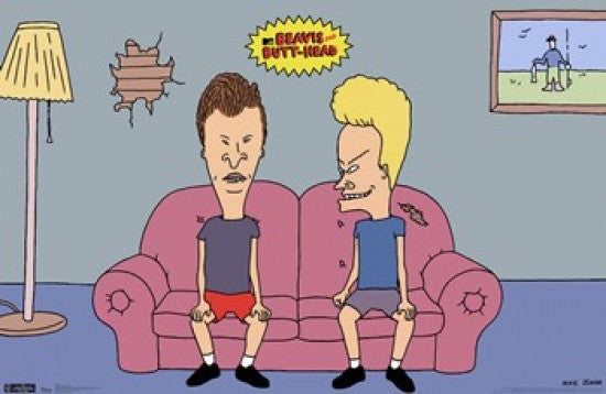 Beavis & Butt-Head Couch Poster Print - 36x24
