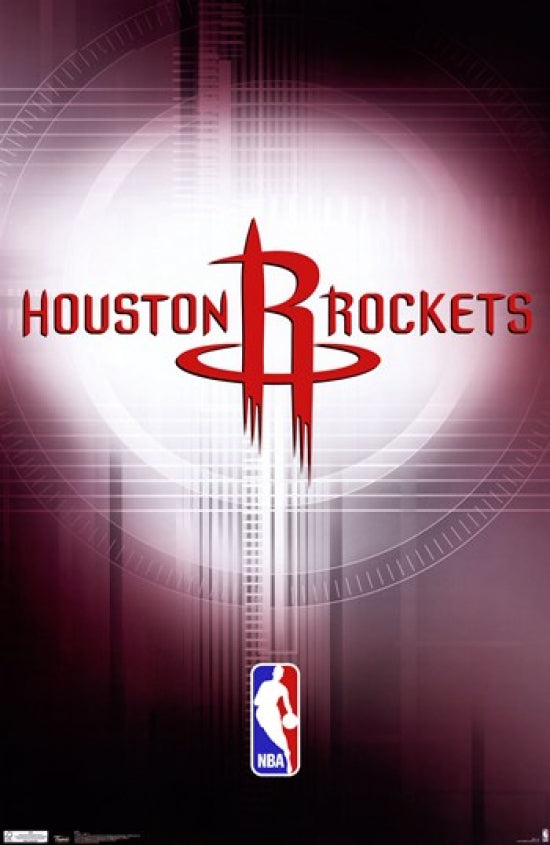 Houston Rockets Logo Poster Print 24x36 - NBA Team Spirit