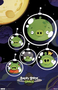 Angry Birds Space - Pigs Rolled Poster Print