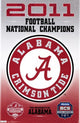 BCS Alabama Crimson Tide National Champions 2011 Poster Print