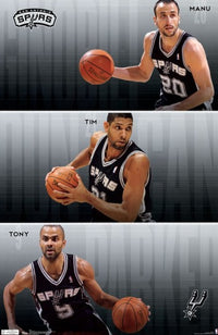 Spurs Team 11 Poster Print showcasing vibrant sports art.