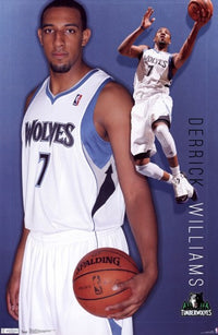 Timberwolves - D Williams Poster Print in 24x36 size