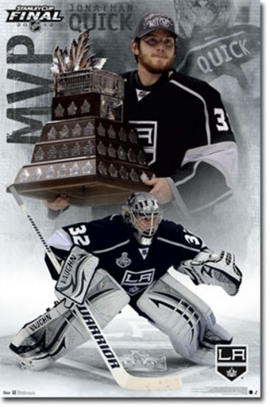 2012 Los Angeles Kings Jonathan Quick Stanley Cup MVP Poster Print