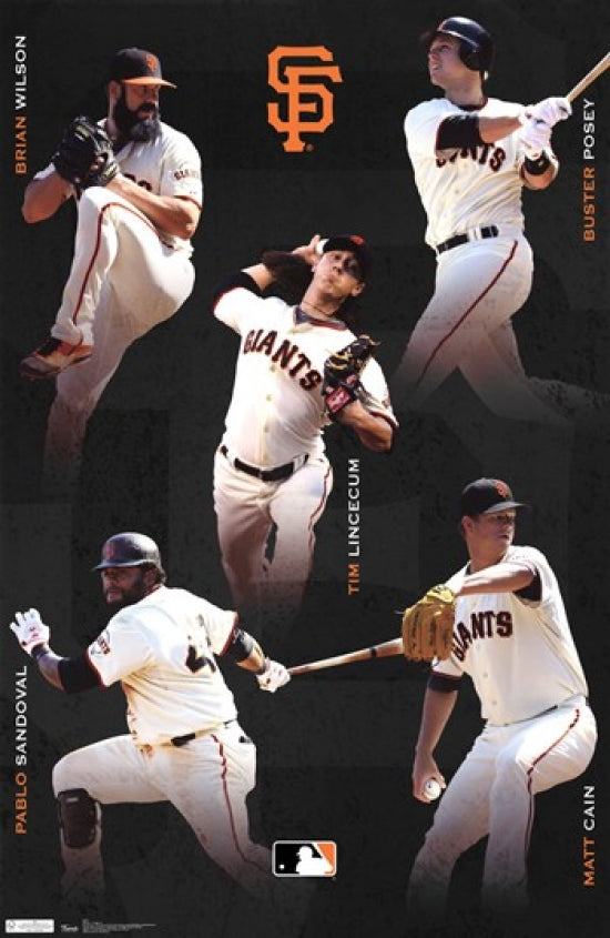 San Francisco Giants 2012 Collage Poster Print showcasing team moments.