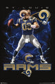 Rams Quarterback 12 Poster Print showcasing NFL football spirit.