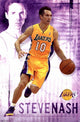 Lakers Steve Nash Poster Print showcasing vibrant colors and dynamic design.