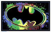 Black Light Batman Logo Rolled Poster Print