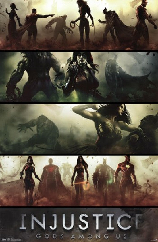 Injustice Gods Among Us Banners Poster Print - 24x36