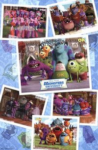 Monsters University Grid Poster Print featuring Mike and Sulley