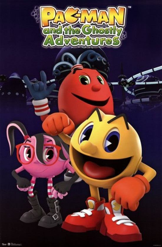 Pac-Man Group Poster Print - 24x36 Rolled Art