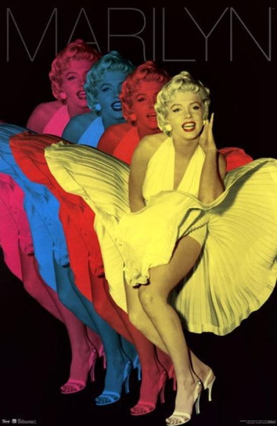Marilyn Colorful Poster Print - Rolled Poster 24x36
