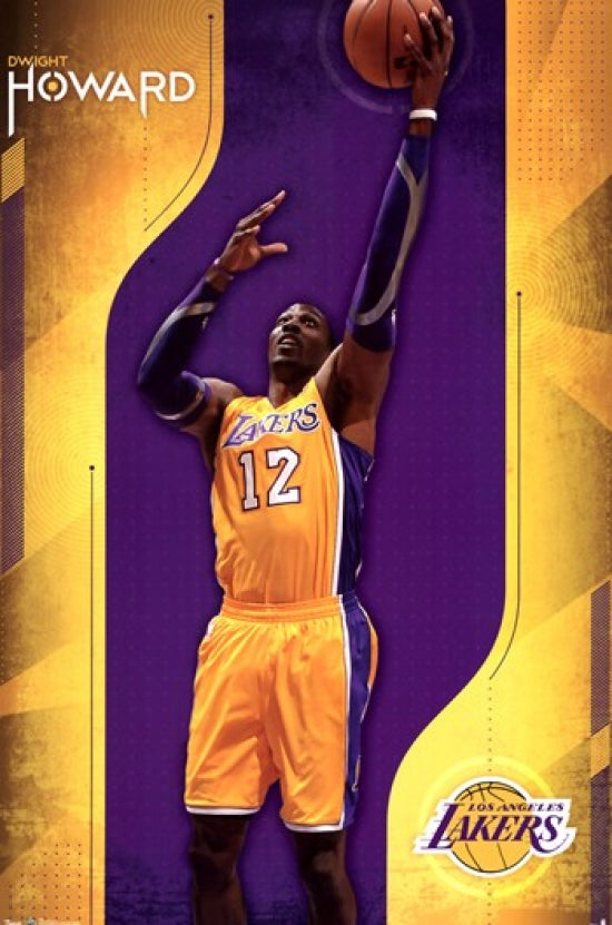 Dwight Howard Lakers Poster Print 24x36