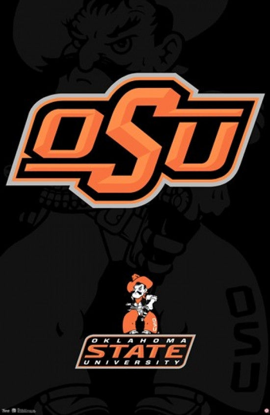 Oklahoma State University Logo 13 Poster Print - 22x34
