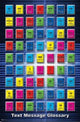 Text Msg. Glossary Poster Print showcasing popular texting abbreviations.
