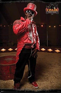 T-Pain Red Poster Print - 24x36 Rolled Art Print