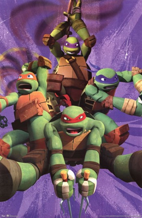 Teenage Mutant Ninja Turtles Team Poster Print 24x36