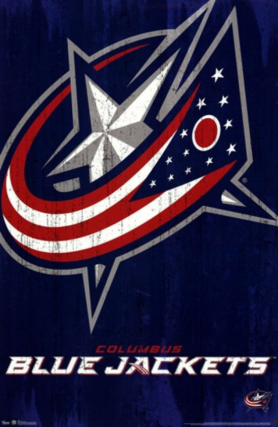 Columbus Blue Jackets Logo 2013 Rolled Poster Print
