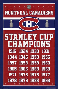 Montreal Canadiens 2013 Champions Poster Print